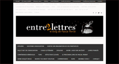 Desktop Screenshot of entre2lettres.com