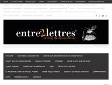 Tablet Screenshot of entre2lettres.com